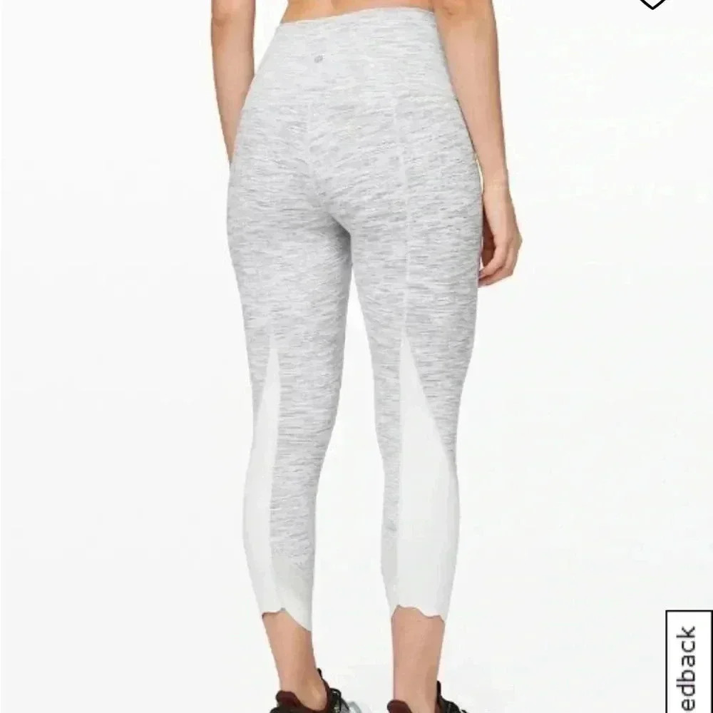 Lululemon wunder under scalloped crop ( limited edition )